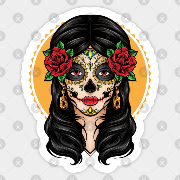 Mexican Girl Mexican Sticker TeePublic